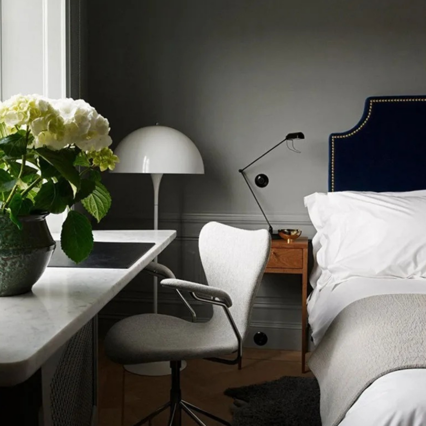 Lampe sur pied Salon Moderne LED en Verre – Lumière Réglable 3 Couleurs