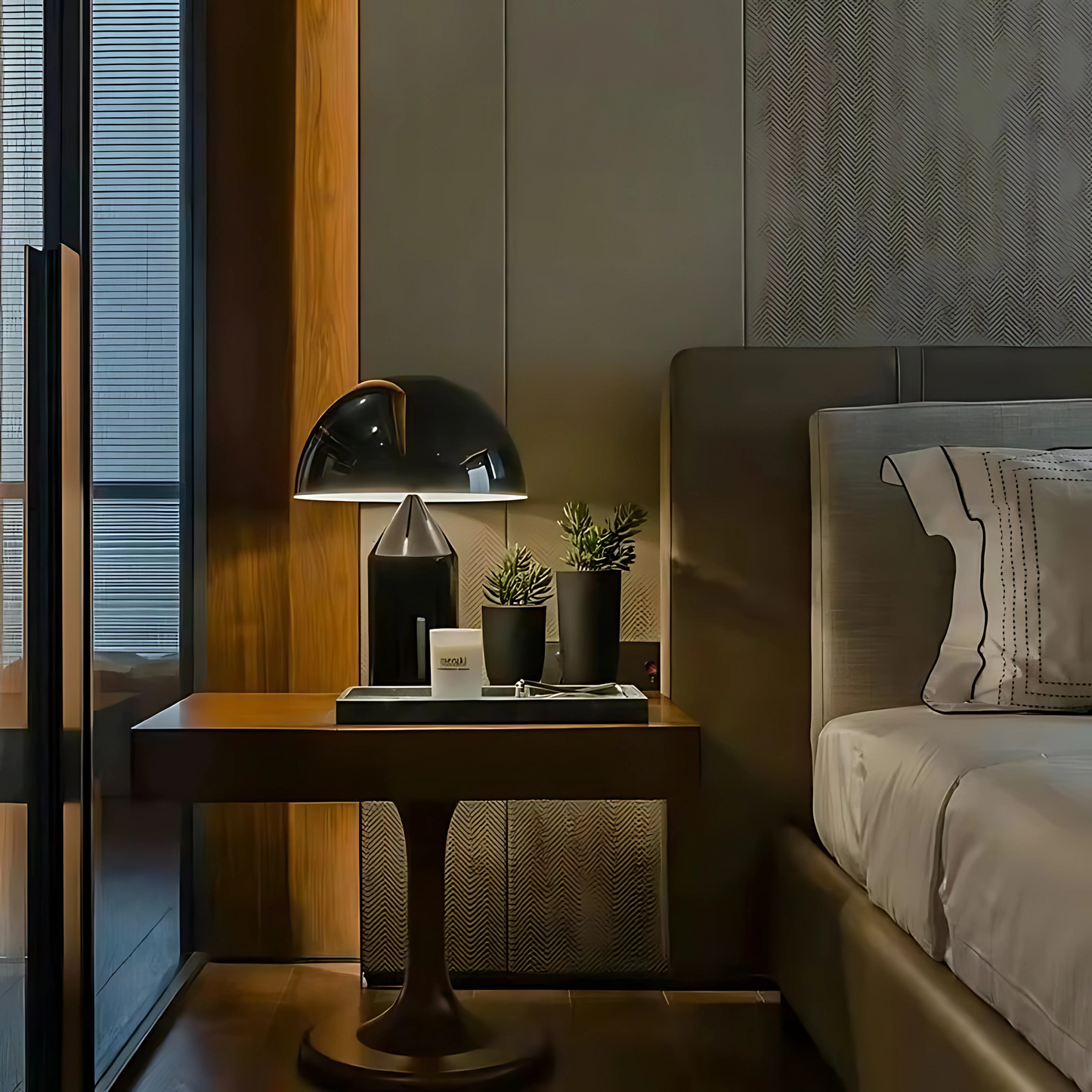Lampe sur pied de table - Champignon LED Moderne, Design Luxueux et Élégant