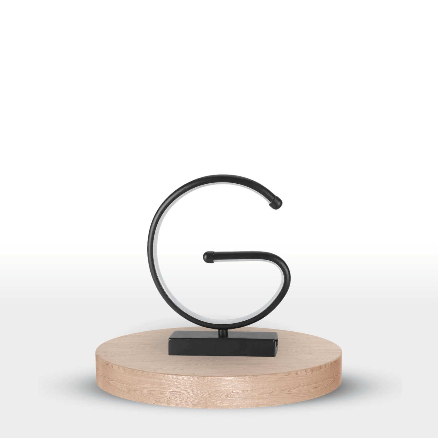 Lampe sur pied de table design - LED en Forme de G, Éclairage Moderne et Élégant