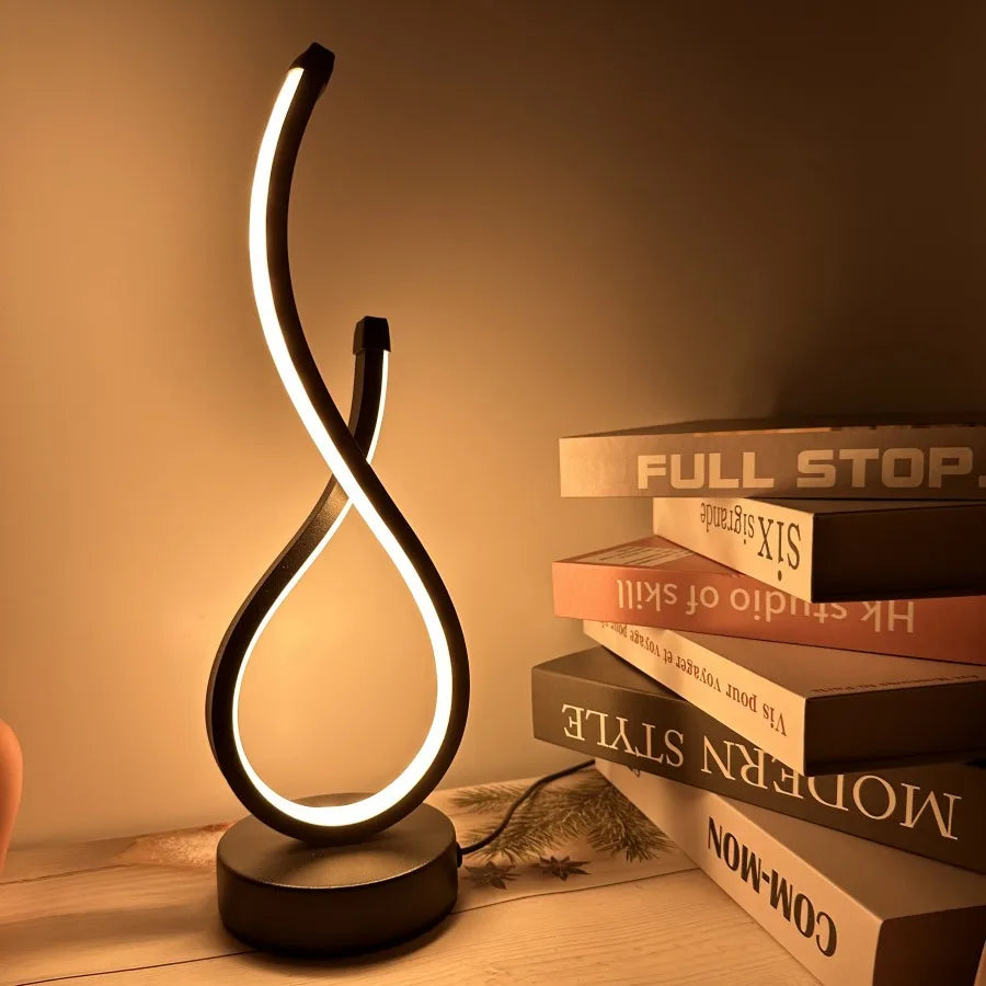 Lampe sur pied de table design - Art Déco Zen, Éclairage Élégant et Moderne