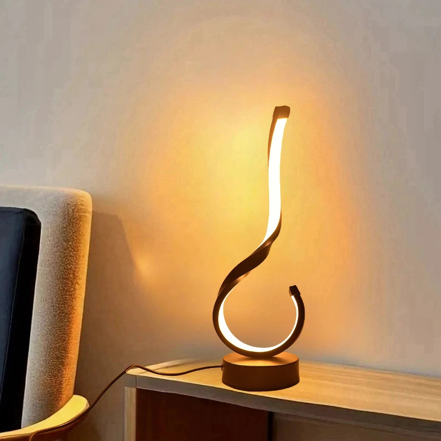 Lampe sur pied de table design - LED Art Déco, Éclairage Élégant et Moderne