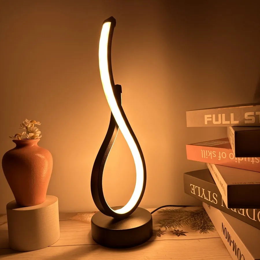 Lampe sur pied de table design - Art Déco Zen, Éclairage Élégant et Moderne