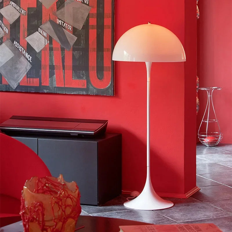 Lampe sur pied Salon Moderne LED en Verre – Lumière Réglable 3 Couleurs