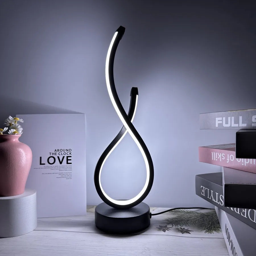 Lampe sur pied de table design - Art Déco Zen, Éclairage Élégant et Moderne