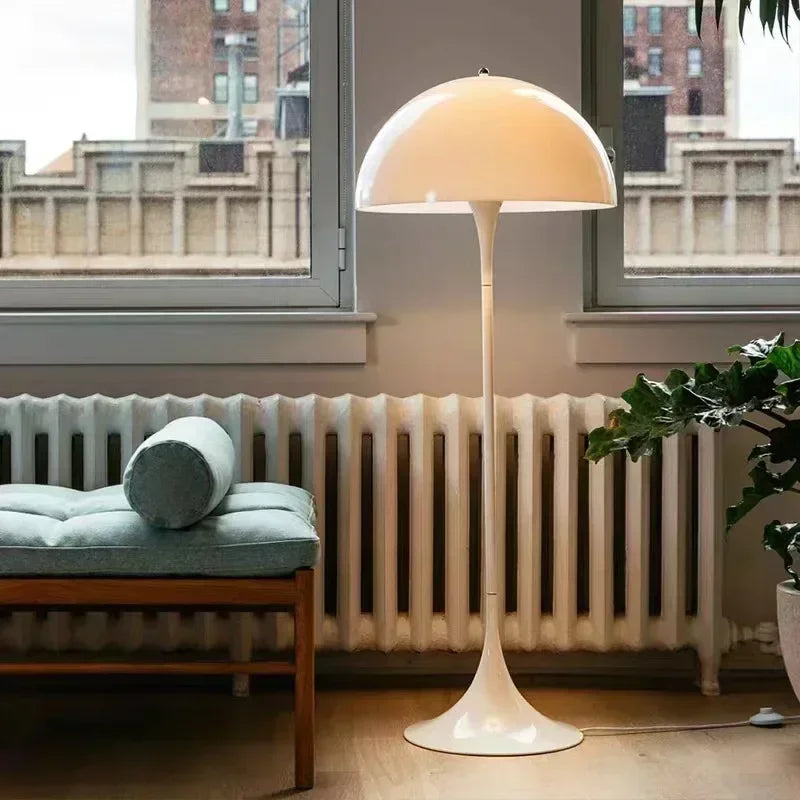 Lampe sur pied Salon Moderne LED en Verre – Lumière Réglable 3 Couleurs