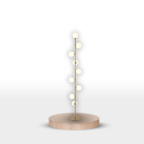 Lampadaire Nordic Magic – 9 Boules en Verre