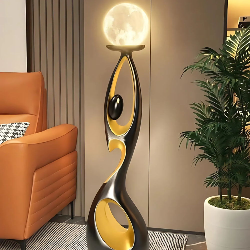 Lampadaire Douce Lune - Éclairage Minimaliste et Rechargeable