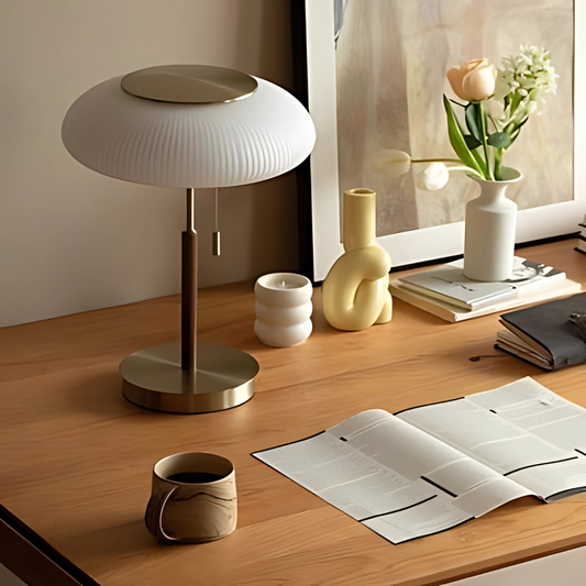 Lampe sur pied de table - LED en Verre, Design Moderne et Élégan