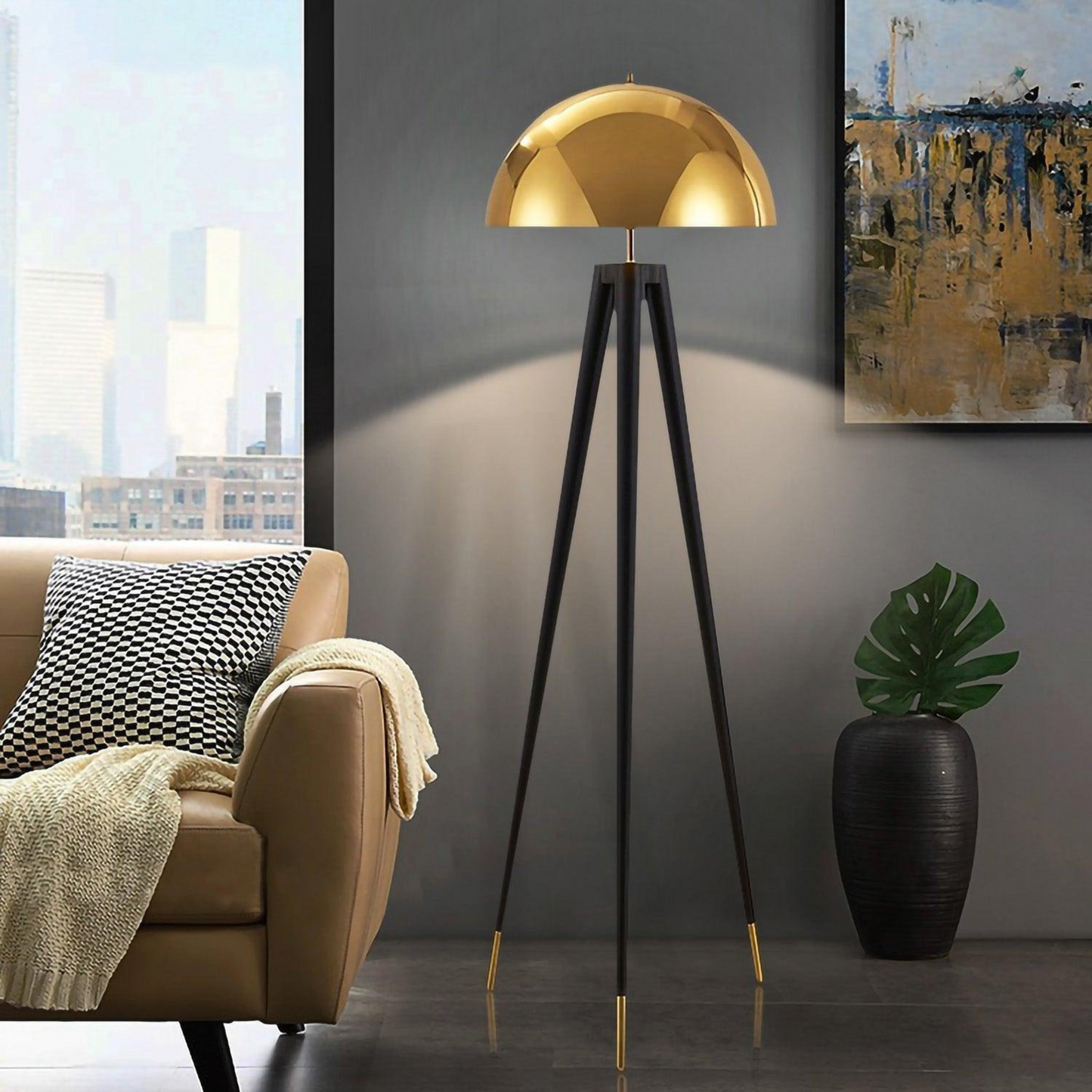 Lampe sur pied Design Vintage "Coyote" - Style Nordique et Moderne