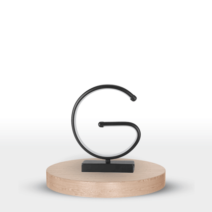 Lampe sur pied de table design - LED en Forme de G, Éclairage Moderne et Élégant