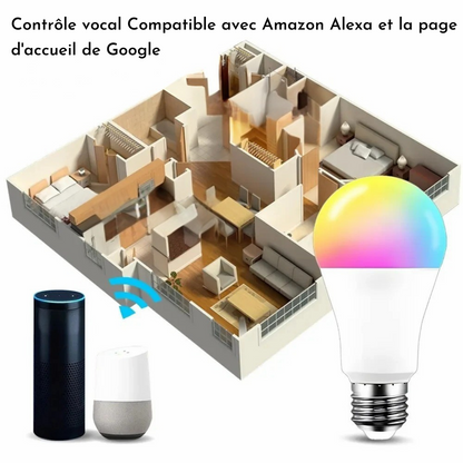 Lampadaire à Bras Pivotant - Éclairage LED RGB