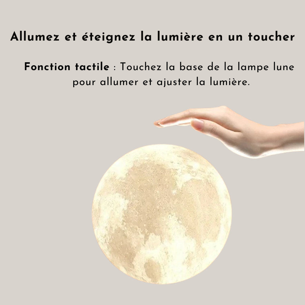 Lampadaire Douce Lune - Éclairage Minimaliste et Rechargeable