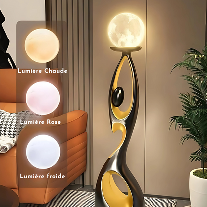 Lampadaire Douce Lune - Éclairage Minimaliste et Rechargeable