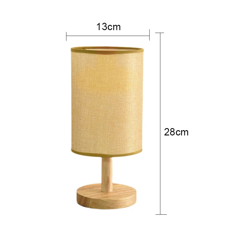 Lampe de Table Minimaliste en Bois – Éclairage Doux et Naturel