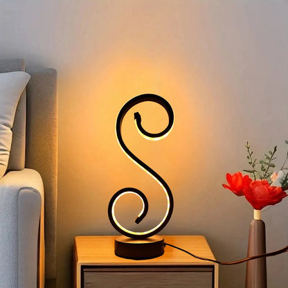 Lampe sur pied de table design - S Élégance, Éclairage Moderne et Sophistiqué