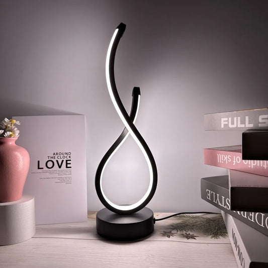 Lampe sur pied de table design - Art Déco Zen, Éclairage Élégant et Moderne