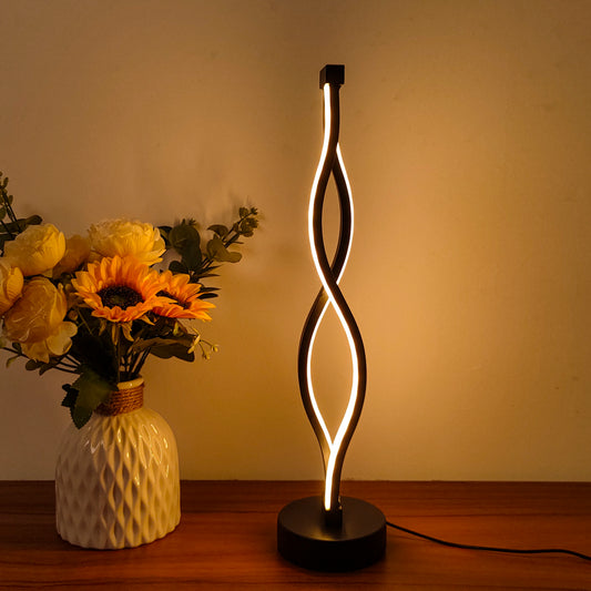 Lampe sur pied de table design - LED Minimaliste, Éclairage USB et Intensité Réglable