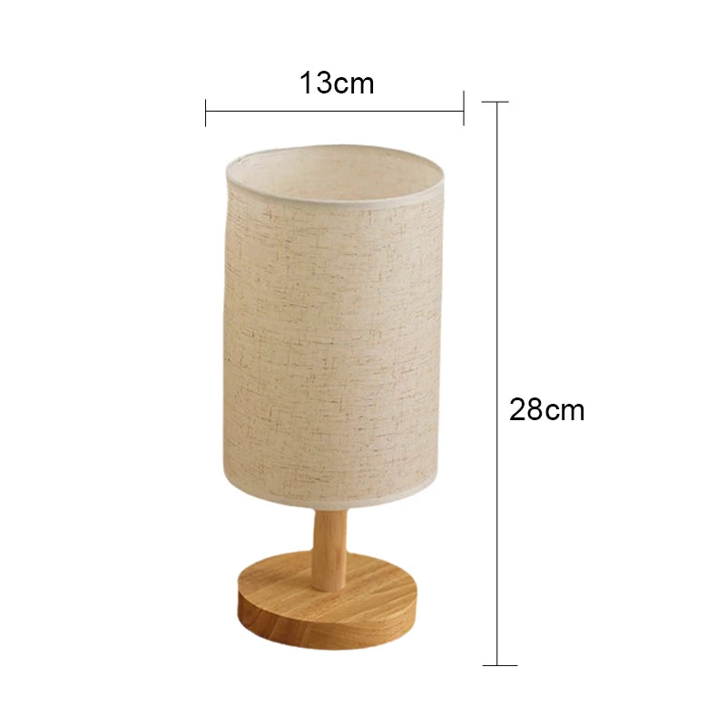 Lampe de Table Minimaliste en Bois – Éclairage Doux et Naturel