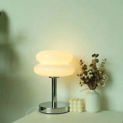 Lampe de Table LED en Verre et Fer – Design Moderne et Élégant