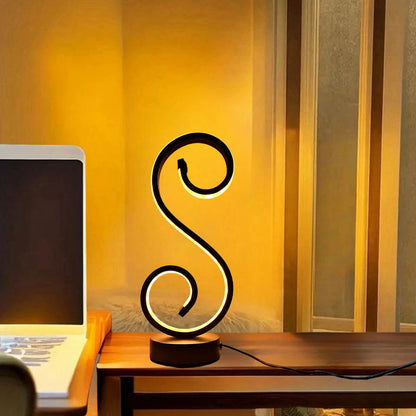 Lampe sur pied de table design - S Élégance, Éclairage Moderne et Sophistiqué