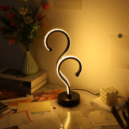 Lampe sur pied de table design - Moderne Zen, Éclairage Apaisant et Élégant