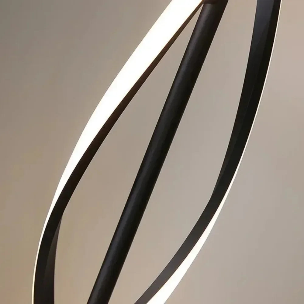 Lampadaire LED spirale