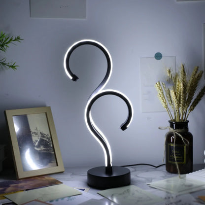 Lampe sur pied de table design - Moderne Zen, Éclairage Apaisant et Élégant