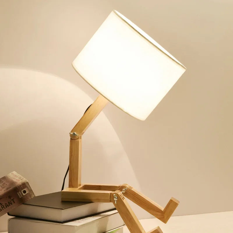 Lampe de Bureau LED Robot - Design Créatif et Ajustable