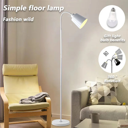 Modern Simple Iron Paint Floor Lamp for Living Room Bedroom Hotel Lighting Create Comfortable and Warm Indoor LED Lights