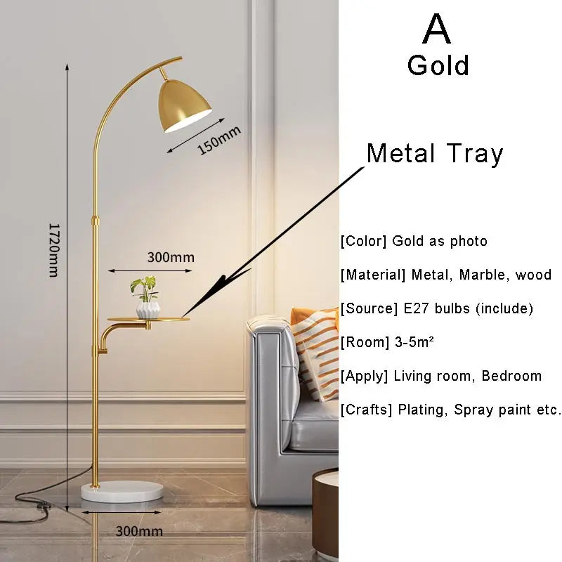 Living Room Led Floor Lamp Design Nordic Stand Light Home Decor Bedroom Bedside Sofa Lighting Fixture Fabric Lampshade Black