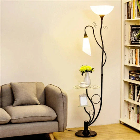 Floor Lamp with Coffee Table Bedroom Living Room Study Sofa Bedside Lamp Simple Modern Creative Nordic Vertical Vertical Lamp