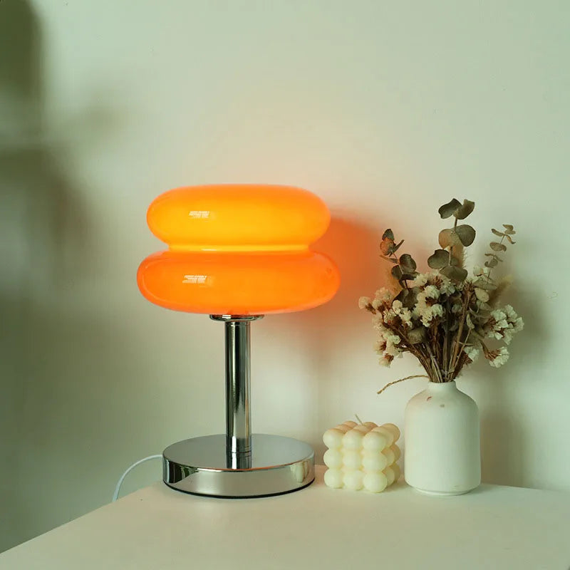 Lampe de Table LED en Verre et Fer – Design Moderne et Élégant