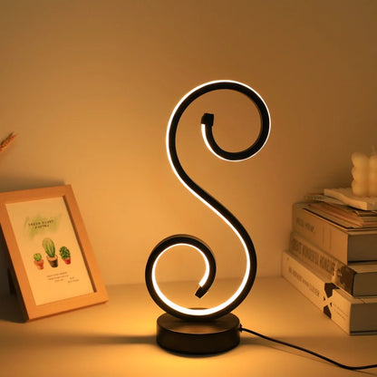 Lampe sur pied de table design - S Élégance, Éclairage Moderne et Sophistiqué
