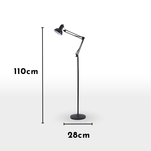 Lampadaire à Bras Pivotant - Éclairage LED RGB